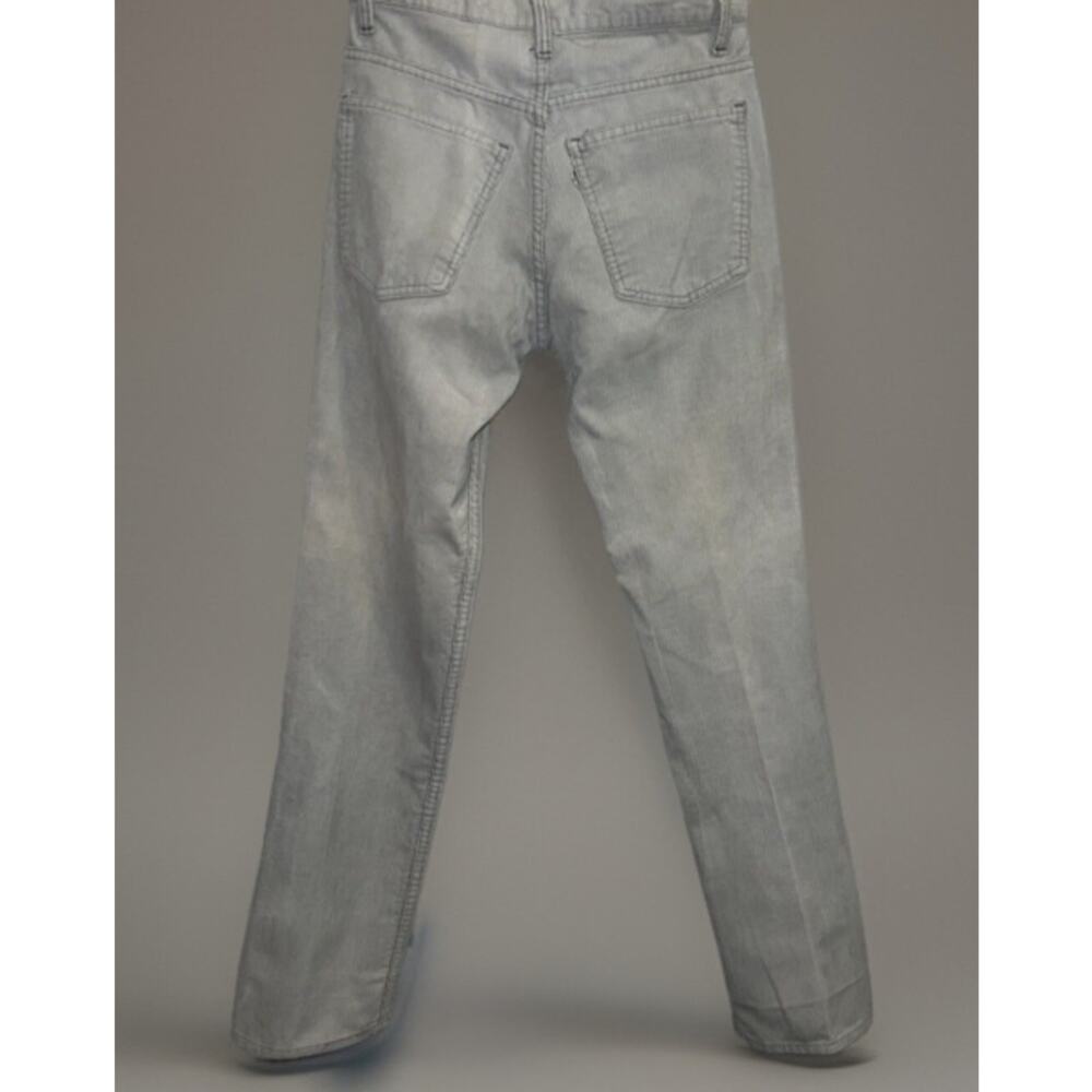 VTG Levi’s Gray Corduroy Pants White Tab High Rise Straight Leg 29x30 Women’s - Picture 5 of 6